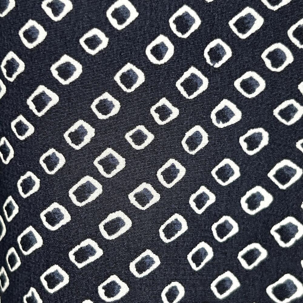 Theory x Neiman Marcus Silk Scarf Halter Top Navy Box Tile Print size Large - Picture 11 of 13